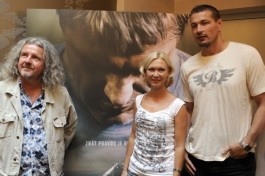 Tvůrci filmu a Kajínkova advokátka Slámová.