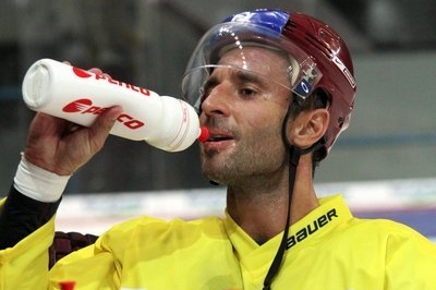 Martin Ručinský během prvního tréninku Sparty.