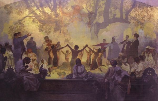 Přísaha Omladiny pod slovanskou lípou (1894).