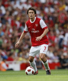 Tomáš Rosický v rámci Emirates Cupu.