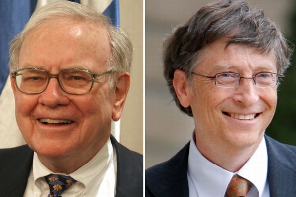 Nejznámější filantropové - Buffett (vlevo) a Gates.