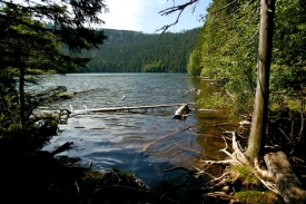 Černé jezero - největší a nejhlubší na našem území.