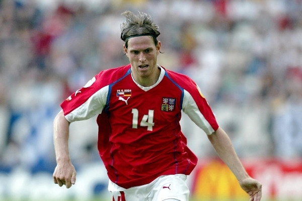 Štěpán Vachoušek v dresu reprezentace.