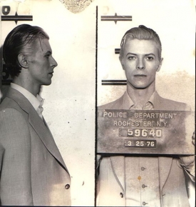 Zpěvák David Bowie v roce 1976.
