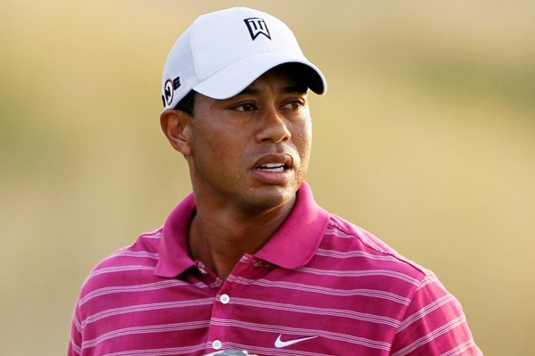 Tiger Woods během tréninku před PGA Championship. Tiger Woods během tréninku před PGA Championship.