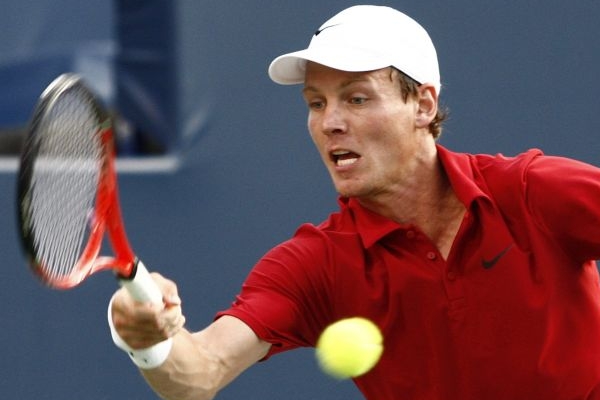 Tomáš Berdych svou výhru nad Federerem nezopakoval.