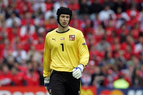 Petr Čech v dresu české reprezentace.