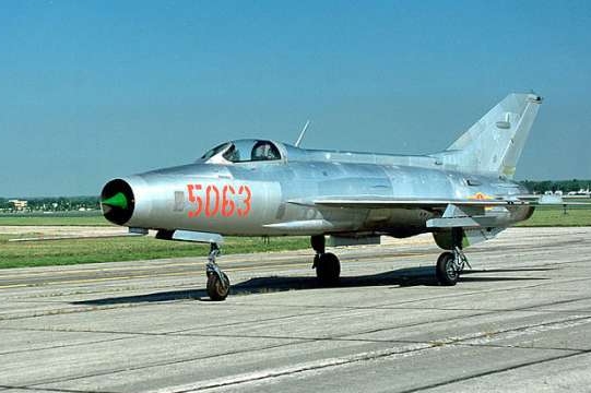 Mig 21 z výzbroje vietnamské armády. 
