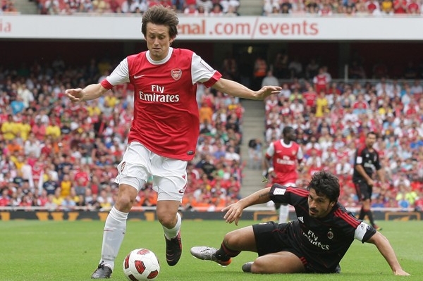 Tomáš Rosický v dresu Arsenalu.