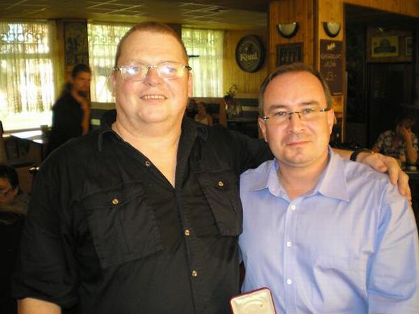 Ota Zaremba (vlevo) s lídrem DSSS Tomášem Vandasem.