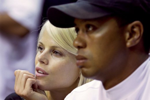 Elin Nordegrenová a Tiger Woods. Elin Nordegrenová a Tiger Woods.