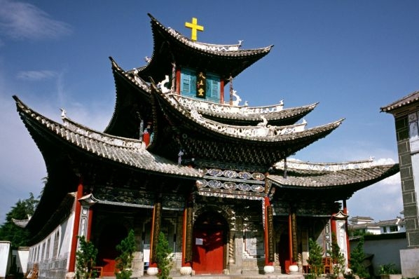 Křesťanský kostel v Ta-li.