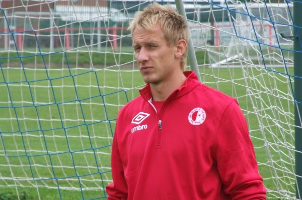 Zdeněk Zlámal v barvách Slavie.