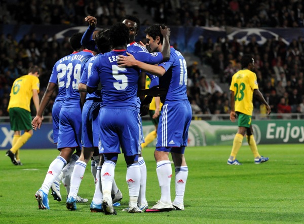 Radost fotbalistů Chelsea.