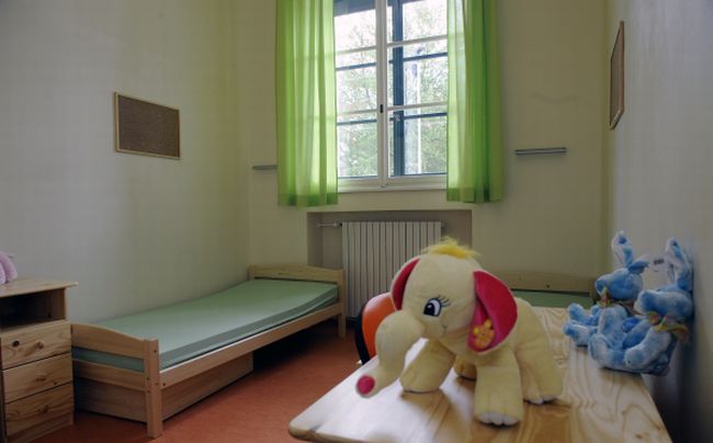 Zrekonstruovaný pokoj dětského oddělení léčebny v Bohnicích.