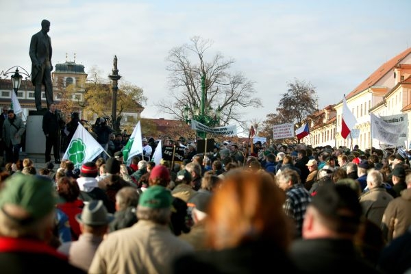 Pražské ulice opět kvůli návrhu rozpočtu zaplní demonstranti (ilustrační foto).