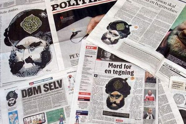 Karikatury v deníku Jyllands-Posten.