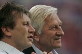 Miroslav Beránek (vlevo) s Karlem Brücknerem.