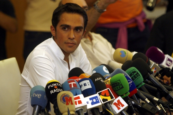 Španělský cyklista Alberto Contador.