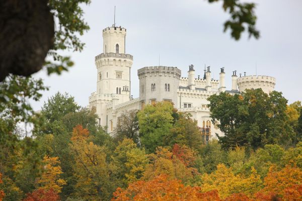 Zámek Hluboká nad Vltavou.