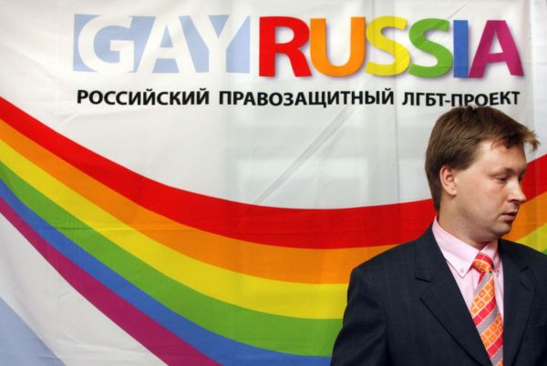 Homosexuální aktivista Nikolaj Alexejev.