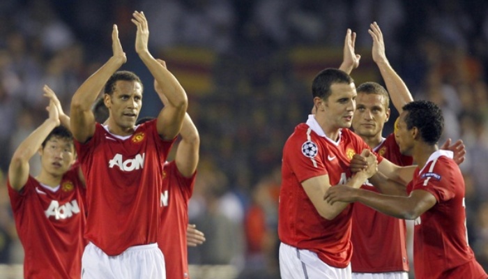 Fotbalisté Manchesteru.