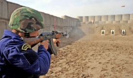 Výcvik afghánské policie.