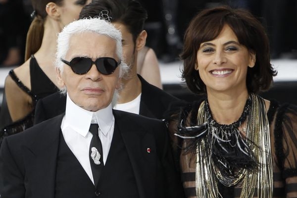 Karl Lagerfeld a bývalá modelka Ines de la Fressangeová.