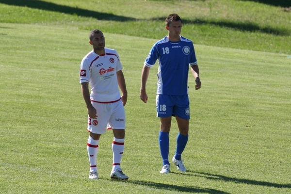 Jiří Krejčí (vpravo) během italského soustředění s týměm Iraklis Soluň.