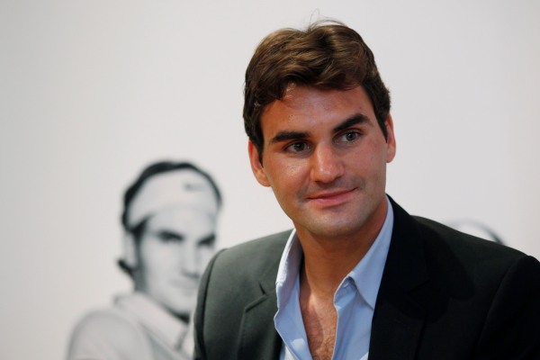 Aktuální třetí hráč světa Roger Federer si také zahrál na malíře.