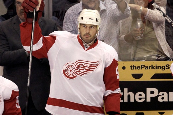 Mike Modano v dresu Detroitu Red Wings.