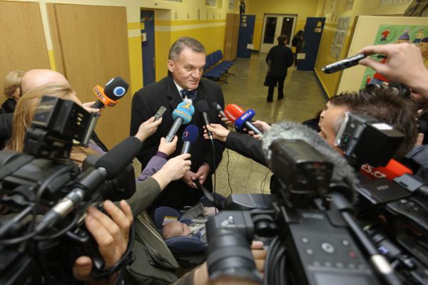 Bohuslav Svoboda volil v pátek na Vinohradech.