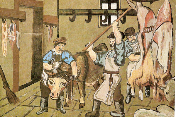 Maso z domácího trhu bylo v roce 1910 nekřesťansky drahé, proto byl pokusně zahájen dovoz masa z Argentiny.