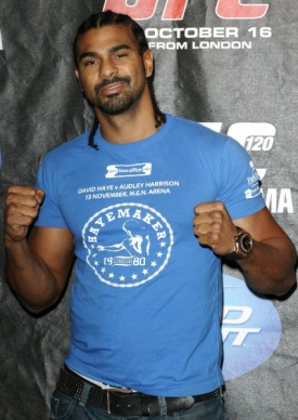 Britský boxer David Haye.
