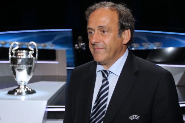Prezident UEFA Michel Platini.