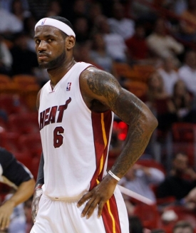 LeBron James z týmu Miami Heat.