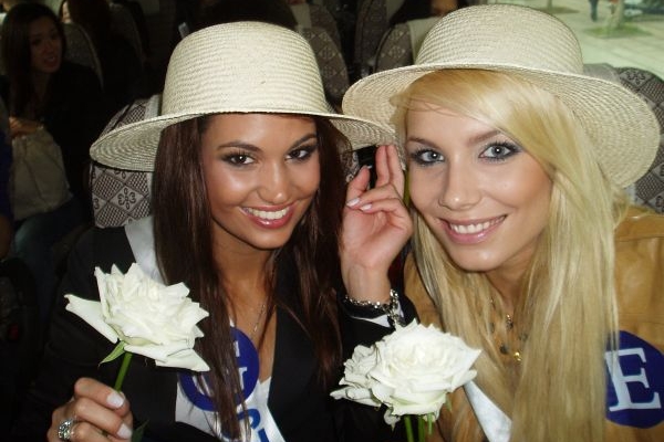 Lucie Smatanová s Miss Polsko.