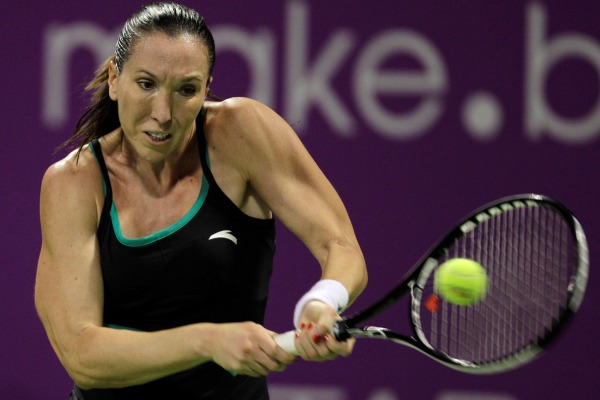 Poražená Srbka Jelena Jankovičová.