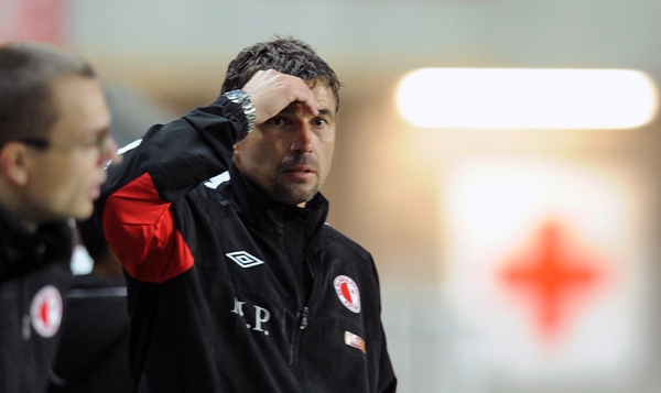 Kouč Slavie Petrouš bod z Příbrami bral.