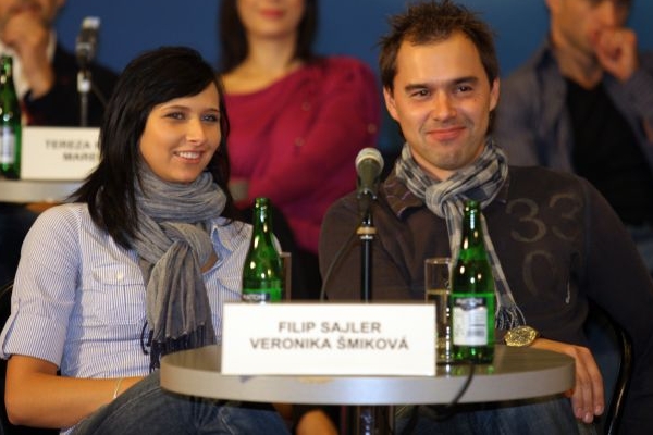 Filip Sajler s tanečnicí Veronikou Šmikovou.