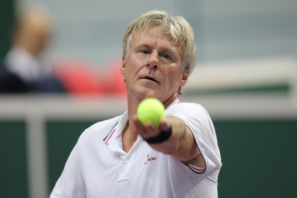 Björn Borg si ostravskou exhibici užil.