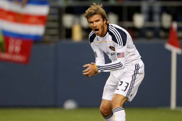 David Beckham v dresu LA Galaxy.