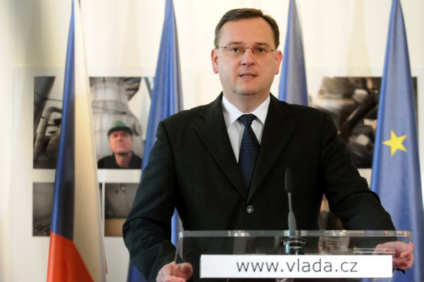 Premiér Petr Nečas.