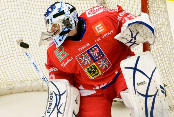 Brankář Jakub Štěpánek prohře nezabránil. 