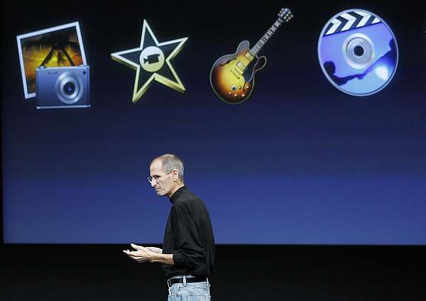Šéf Applu Steve Jobs.