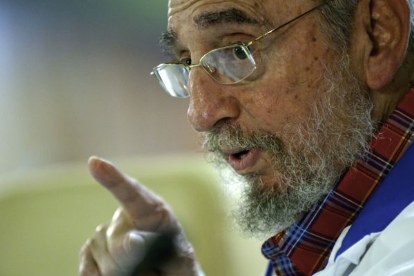 Fidel Castro vystoupil před kubánskými studenty. Fidel Castro vystoupil před kubánskými studenty.