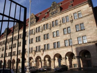 Justiční palác v Norimberku dnes.