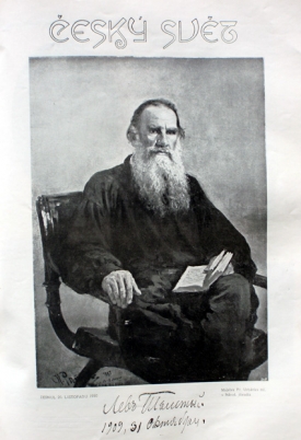 Smuteční číslo Českého světa. Lev Nikolajevič Tolstoj zemřel.