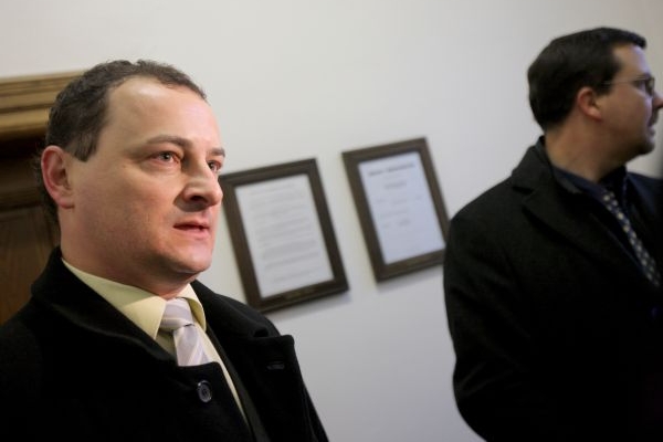Odsouzený Luboš Lacina (vlevo).