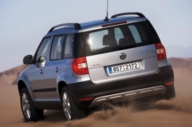 Yeti s přehledem zvládne lehčí terén, polní či lesní cesty pro něj nejsou překážkou.